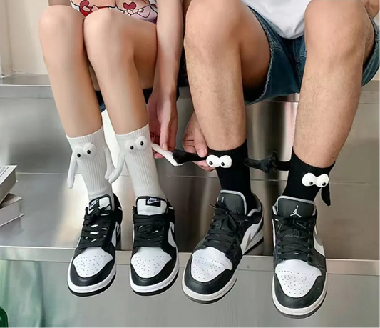 Creative 3D Sweat-Absorbing Socks – Fun Matching Design for Couples, Friends & Family