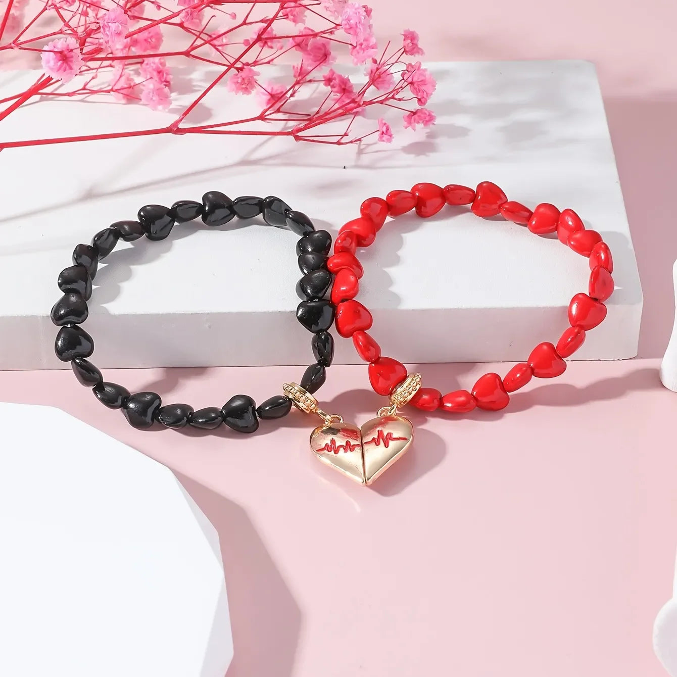 2 Amor Love Bracelets – Elegant Couple Bracelets