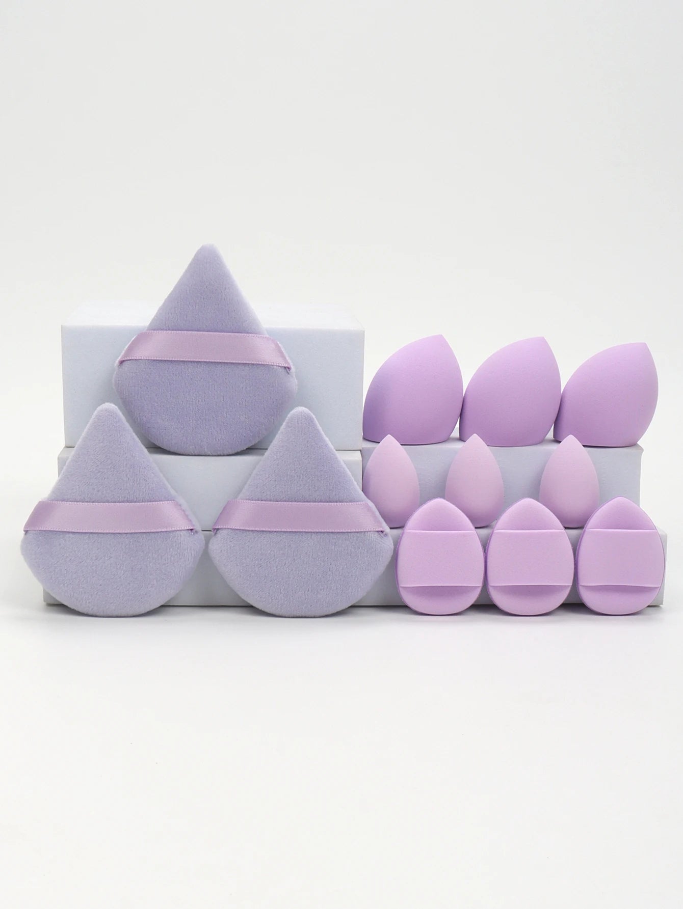 12-Piece Makeup Sponge Set – Powder, Cushion, and Beauty Sponges